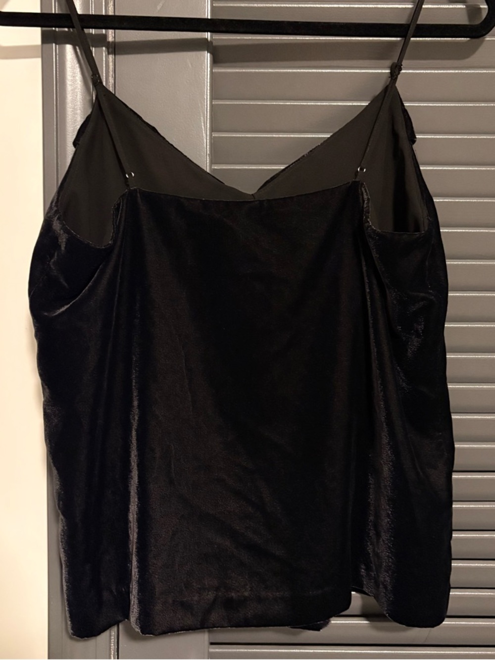 J. Crew Black Velvet Ruffle Neck Blouse - Picture 4 of 5
